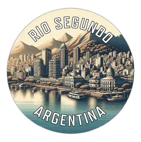 Rio Segundo Argentina Souvenir Die Cut Flat Magnet 2-Inch