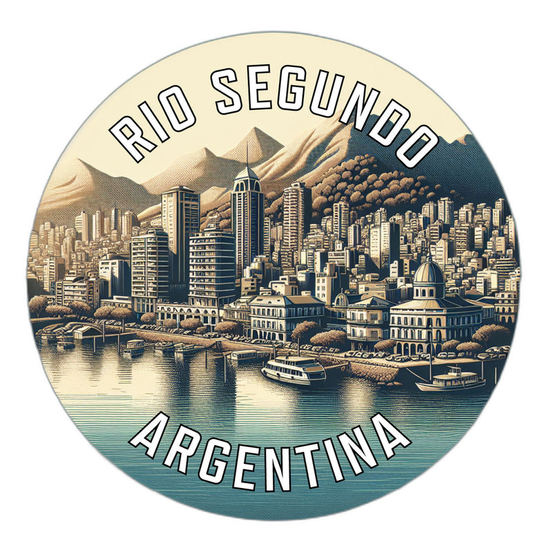 Rio Segundo Argentina Souvenir Die Cut Flat Magnet 2-Inch