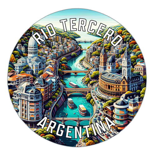 Rio Tercero Argentina Souvenir Die Cut Flat Magnet 3-Inch