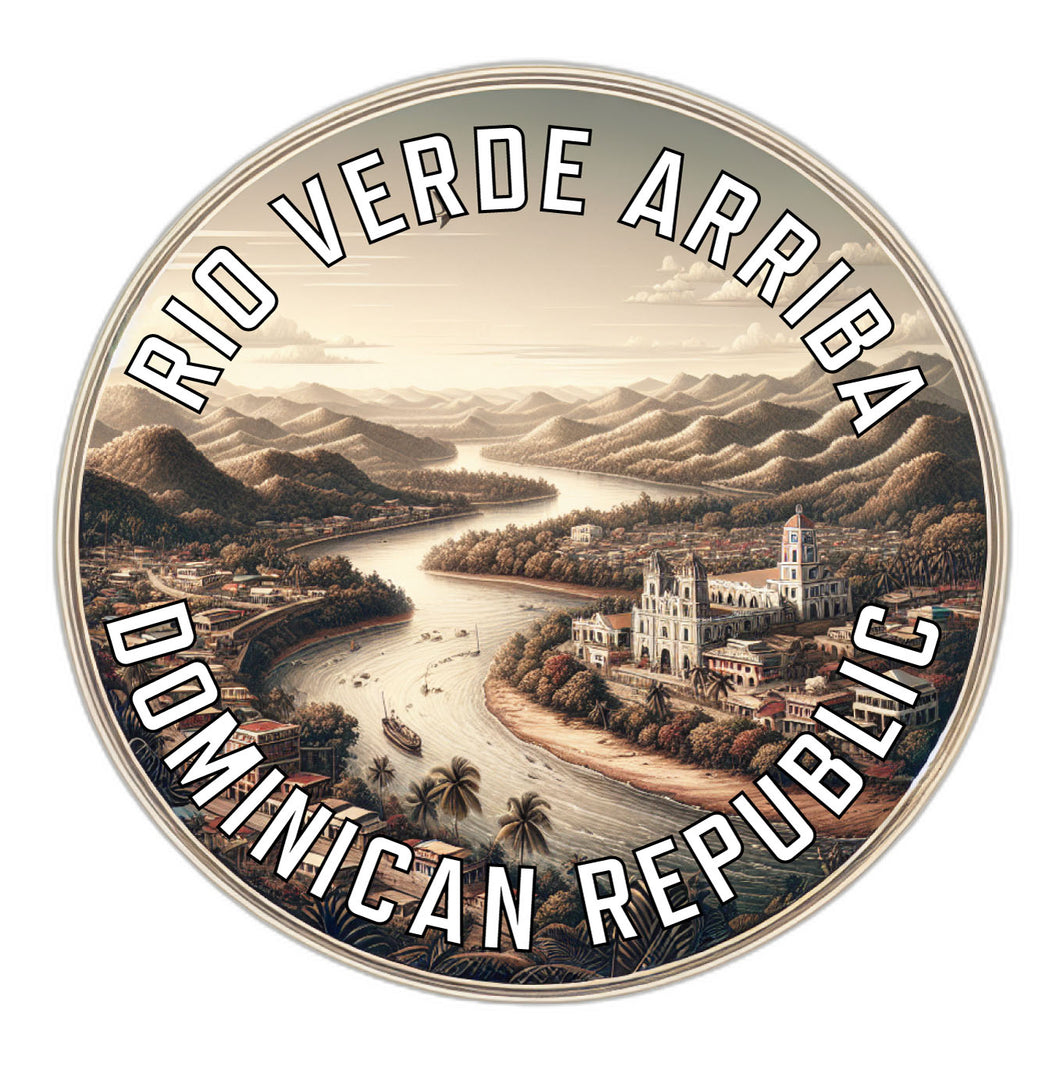 Rio Verde Arriba Dominican Republic Souvenir Vinyl Decal Sticker 6-Inch
