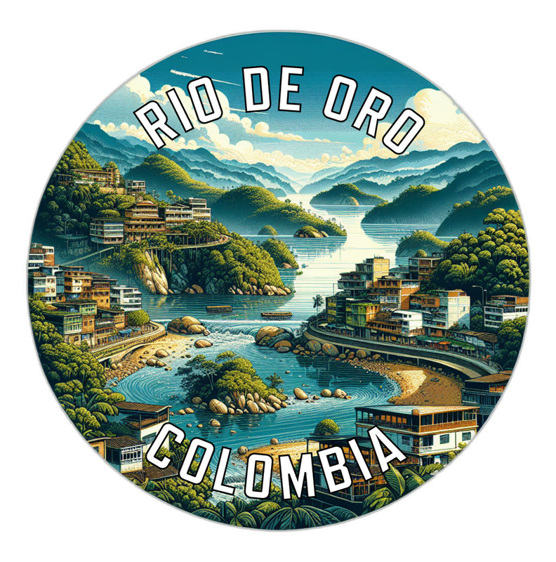 Rio de Oro Colombia Souvenir Vinyl Decal Sticker 6-Inch