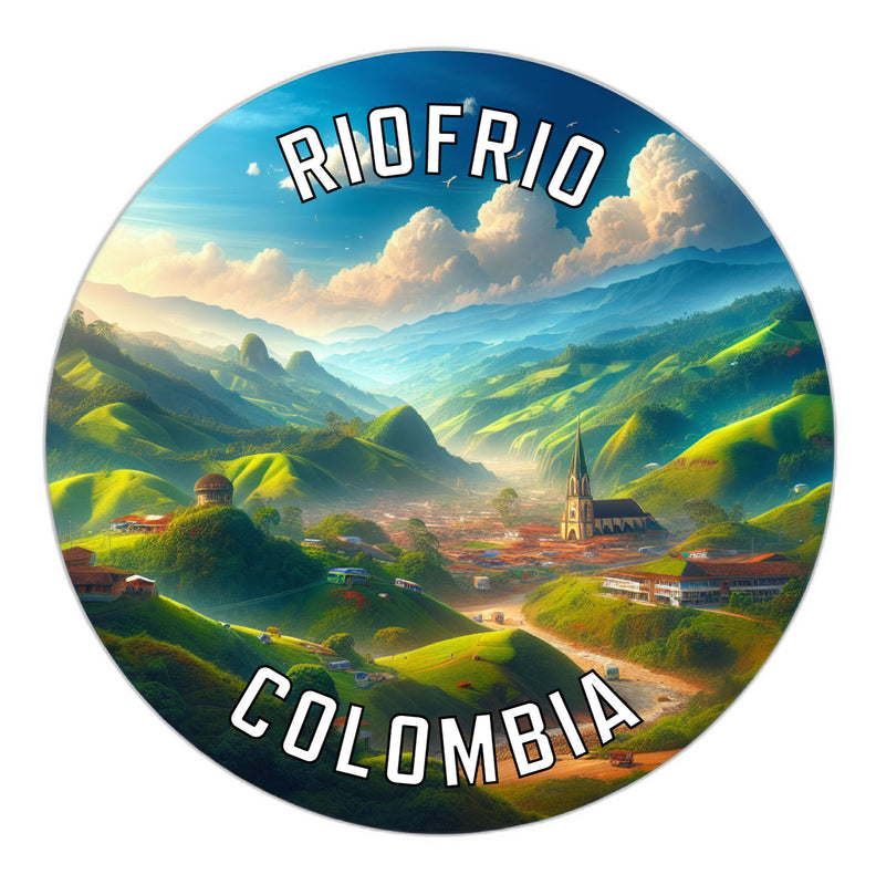 Riofrio Colombia Souvenir Die Cut Flat Magnet 6-Inch