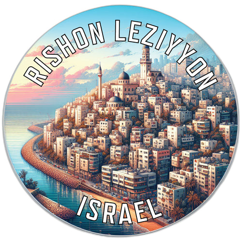 Rishon LeZiyyon Israel Souvenir Vinyl Decal Sticker 6-Inch
