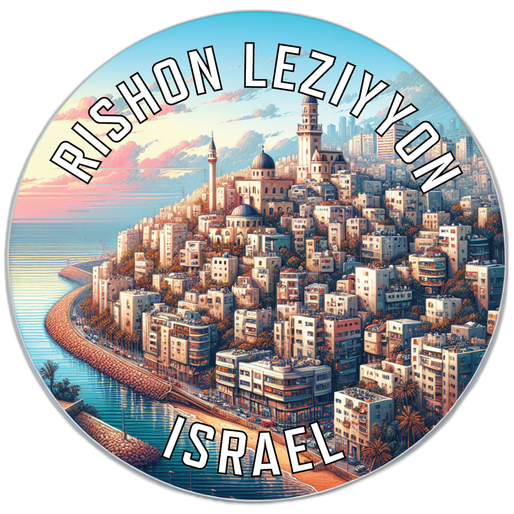 Rishon LeZiyyon Israel Souvenir Vinyl Decal Sticker 6-Inch