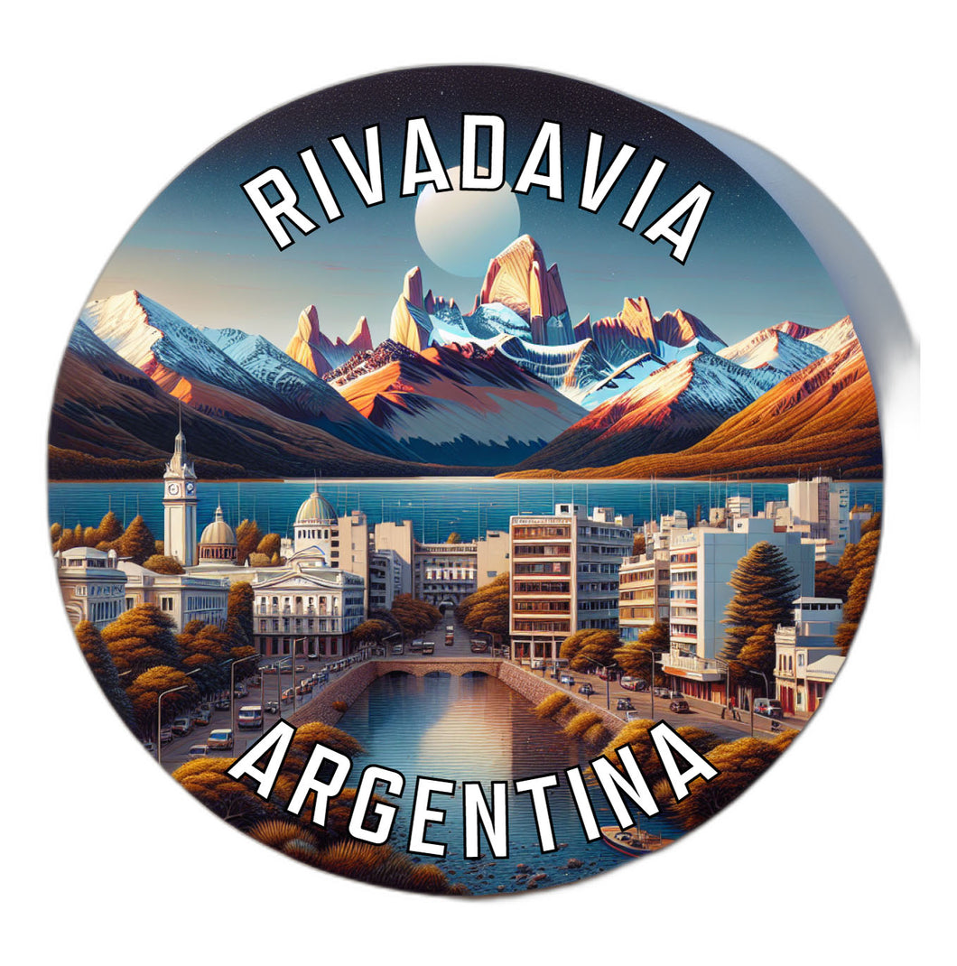 Rivadavia Argentina Souvenir Die Cut Flat Magnet 2-Inch