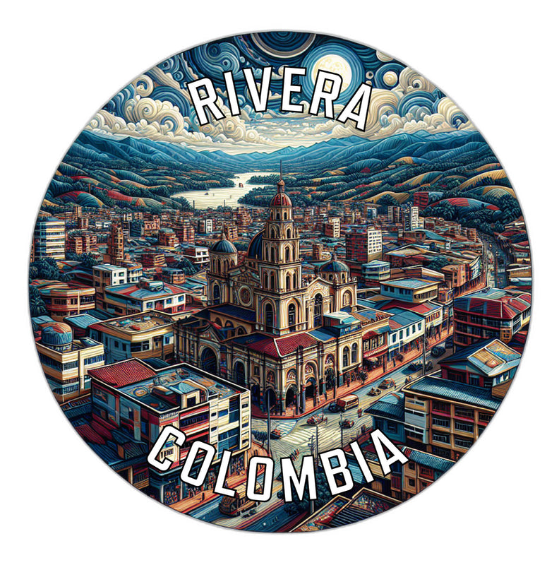 Rivera Colombia Souvenir Vinyl Decal Sticker 2-Inch