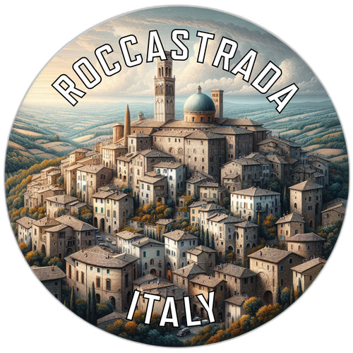 Roccastrada Italy Souvenir Die Cut Flat Magnet 3-Inch