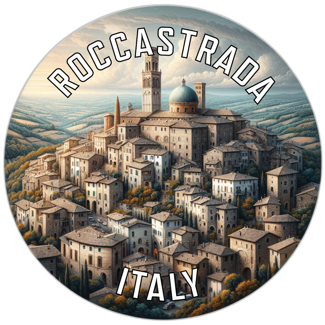 Roccastrada Italy Souvenir Die Cut Flat Magnet 3-Inch