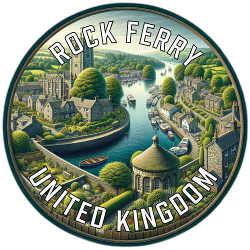 Rock Ferry United Kingdom Souvenir Vinyl Decal Sticker 6-Inch