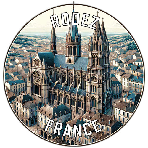 Rodez France Souvenir Vinyl Decal Sticker 2-Inch