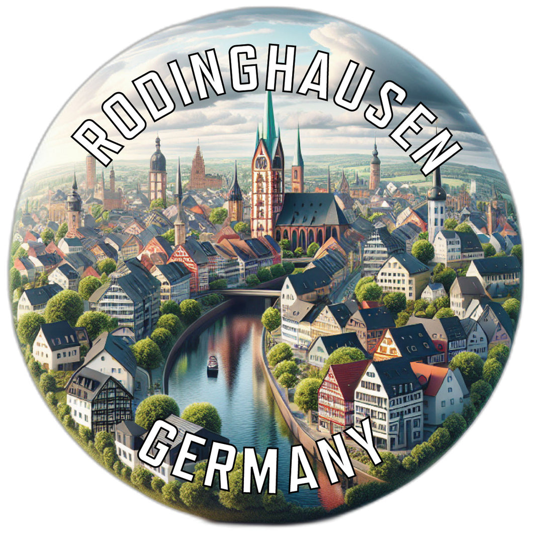 Rodinghausen Germany Souvenir Die Cut Flat Magnet 6-Inch