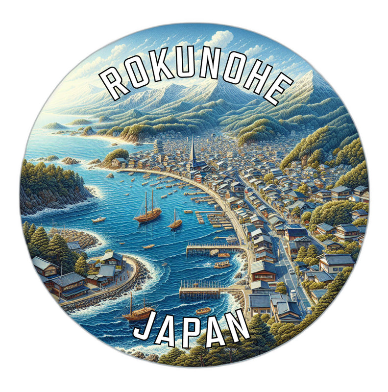 Rokunohe Japan Souvenir Vinyl Decal Sticker 2-Inch
