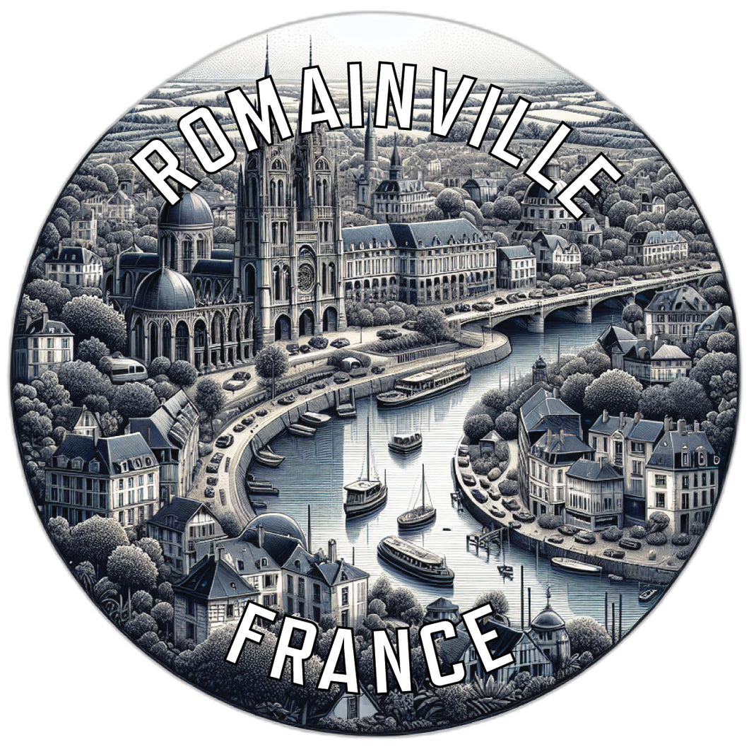 Romainville France Souvenir Vinyl Decal Sticker 2-Inch