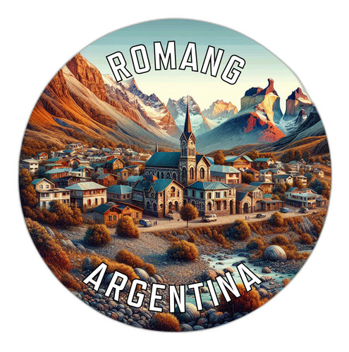 Romang Argentina Souvenir Die Cut Flat Magnet 3-Inch