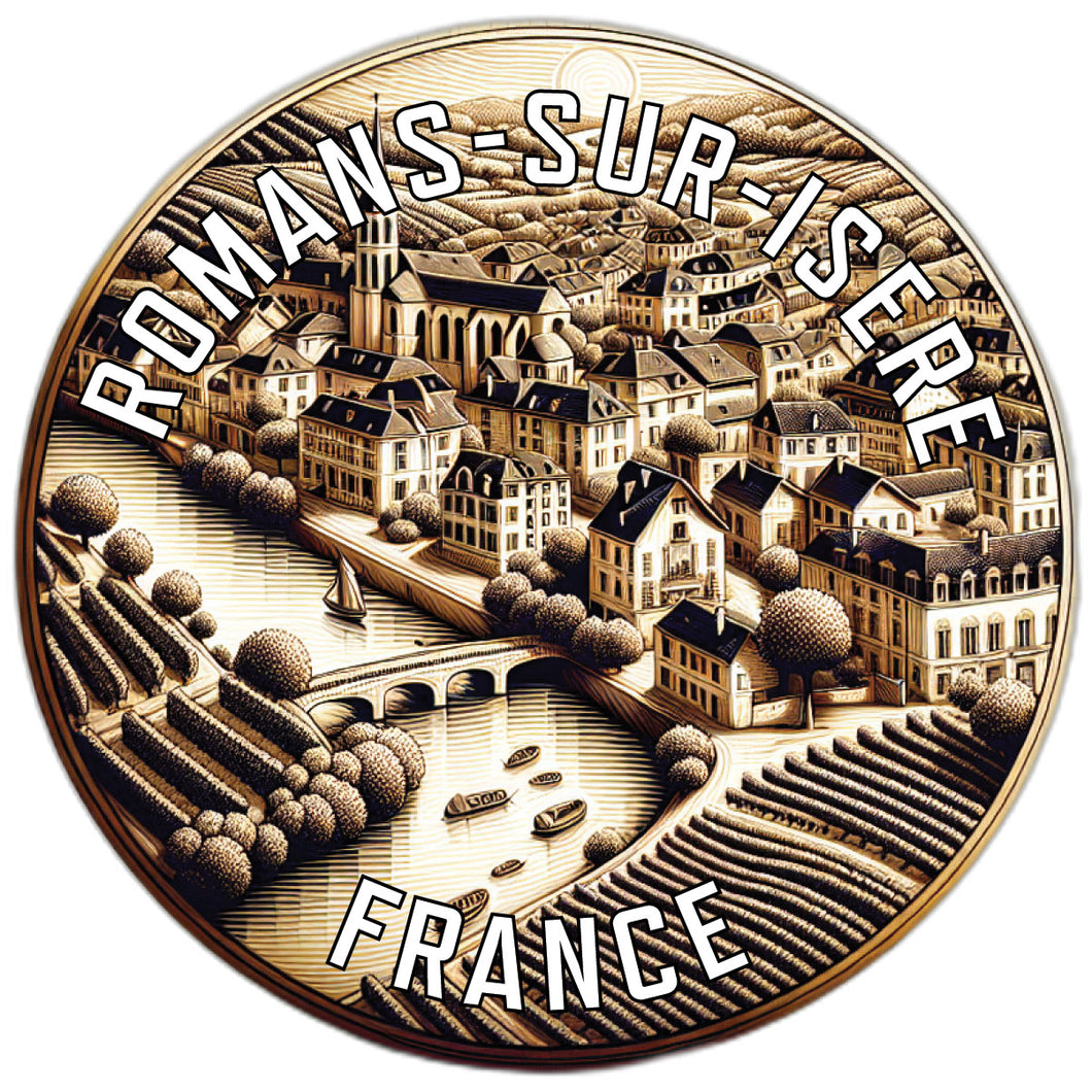 Romans sur Isere France Souvenir Vinyl Decal Sticker 6-Inch