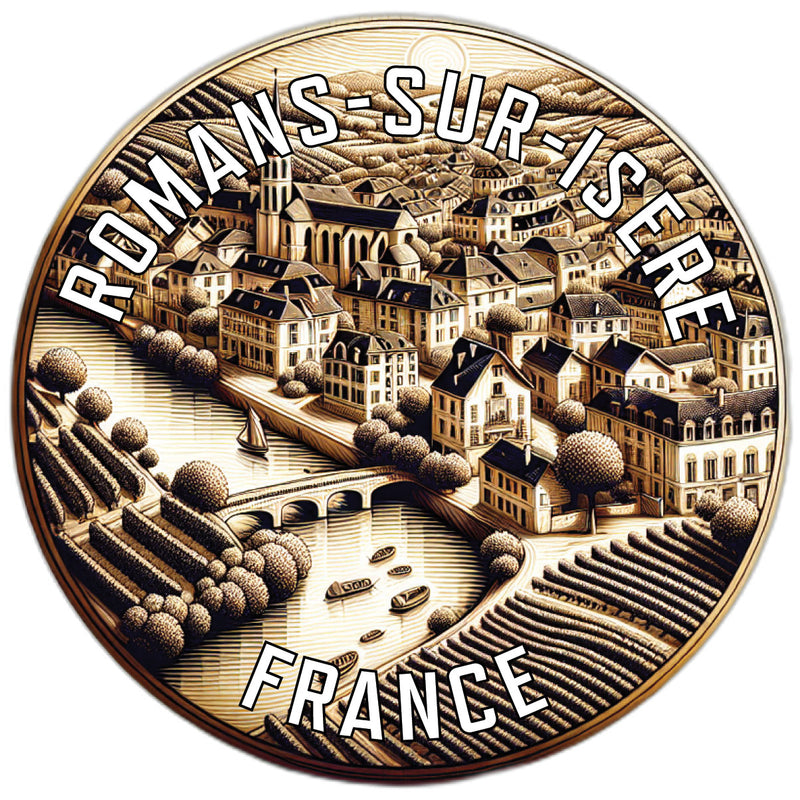 Romans sur Isere France Souvenir Vinyl Decal Sticker 6-Inch