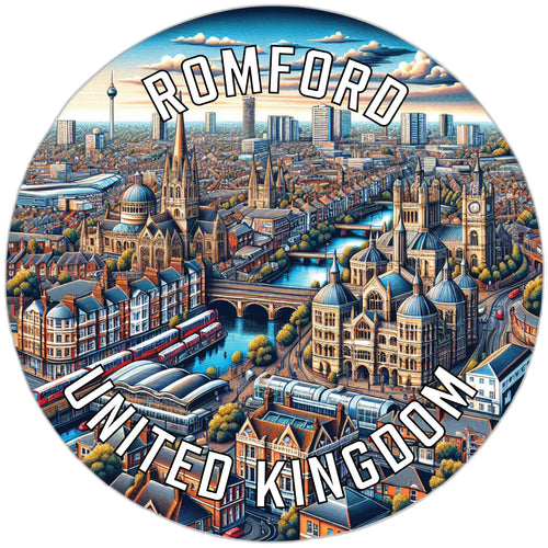 Romford United Kingdom Souvenir Vinyl Decal Sticker 6-Inch