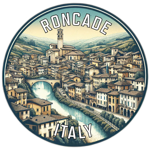 Roncade Italy Souvenir Die Cut Flat Magnet 6-Inch