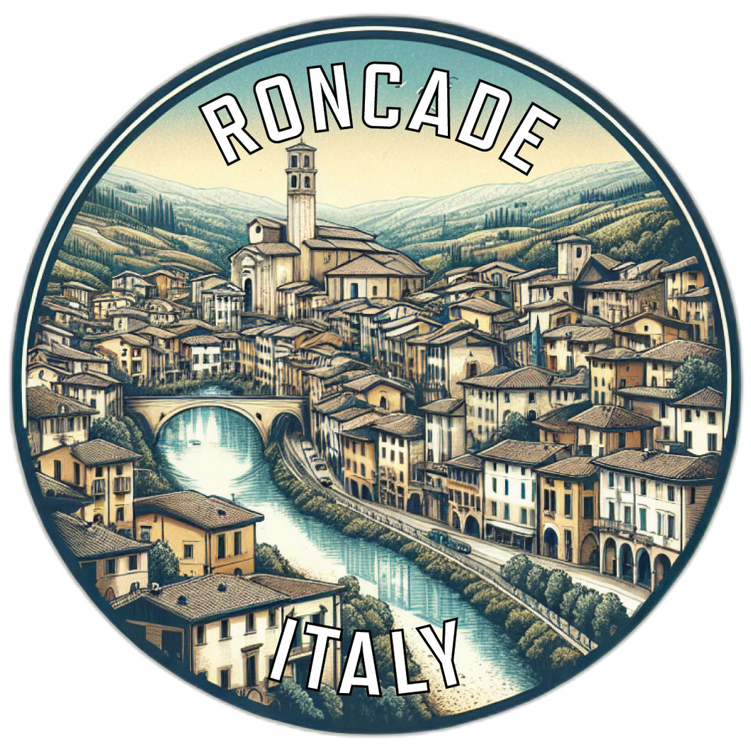 Roncade Italy Souvenir Die Cut Flat Magnet 6-Inch