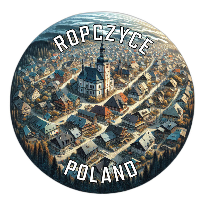 Ropczyce Poland Souvenir Die Cut Flat Magnet 6-Inch