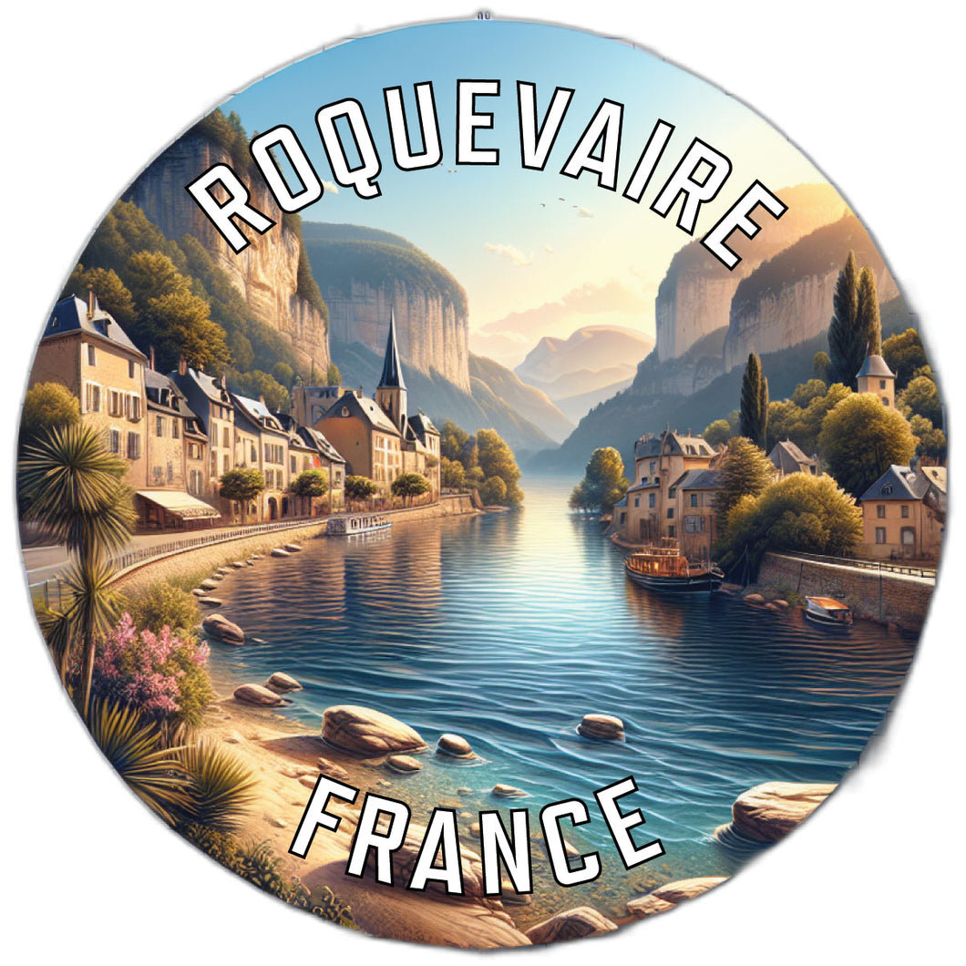 Roquevaire France Souvenir Vinyl Decal Sticker 3-Inch