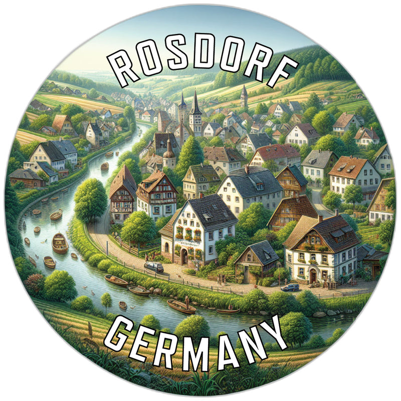 Rosdorf Germany Souvenir Die Cut Flat Magnet 2-Inch