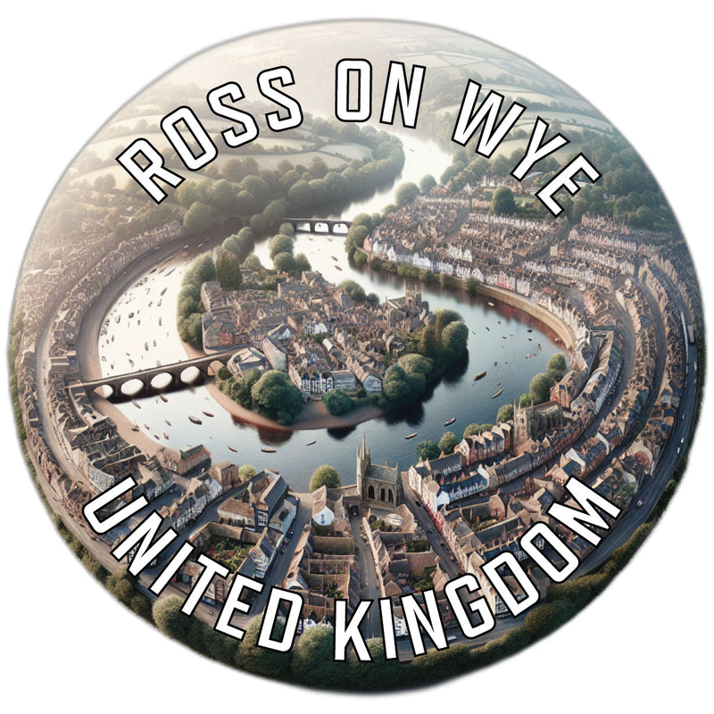 Ross on Wye United Kingdom Souvenir Die Cut Flat Magnet 2-Inch
