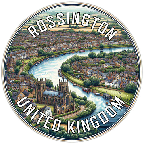 Rossington United Kingdom Souvenir Die Cut Flat Magnet 6-Inch