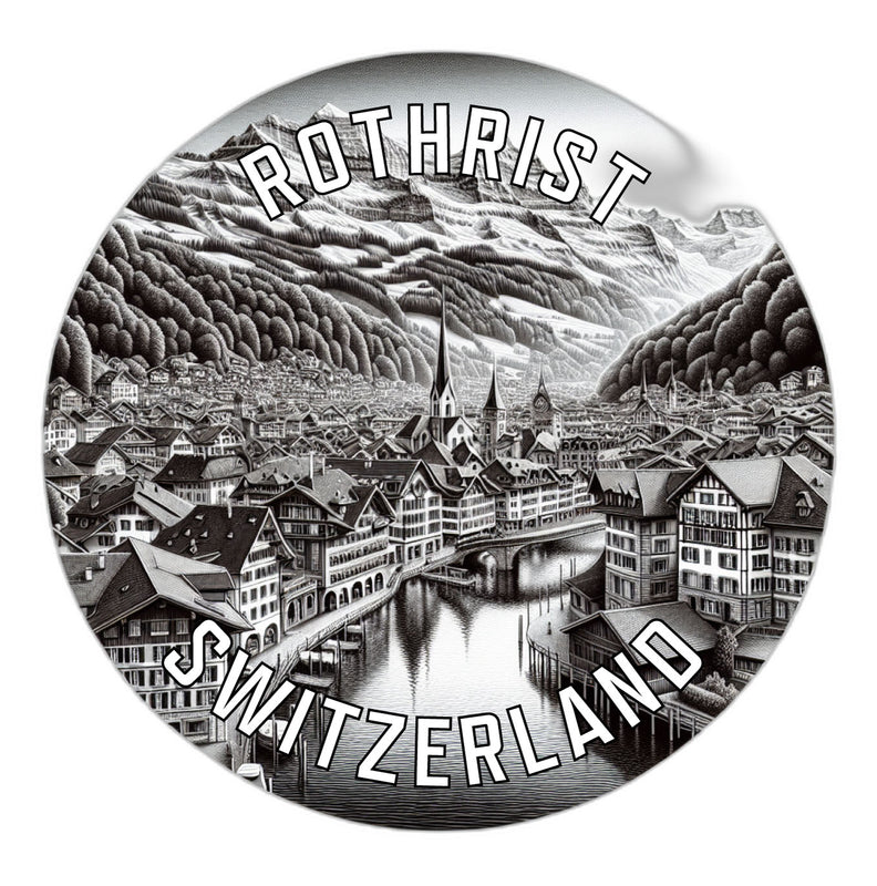 Rothrist Switzerland Souvenir Vinyl Decal Sticker 3-Inch