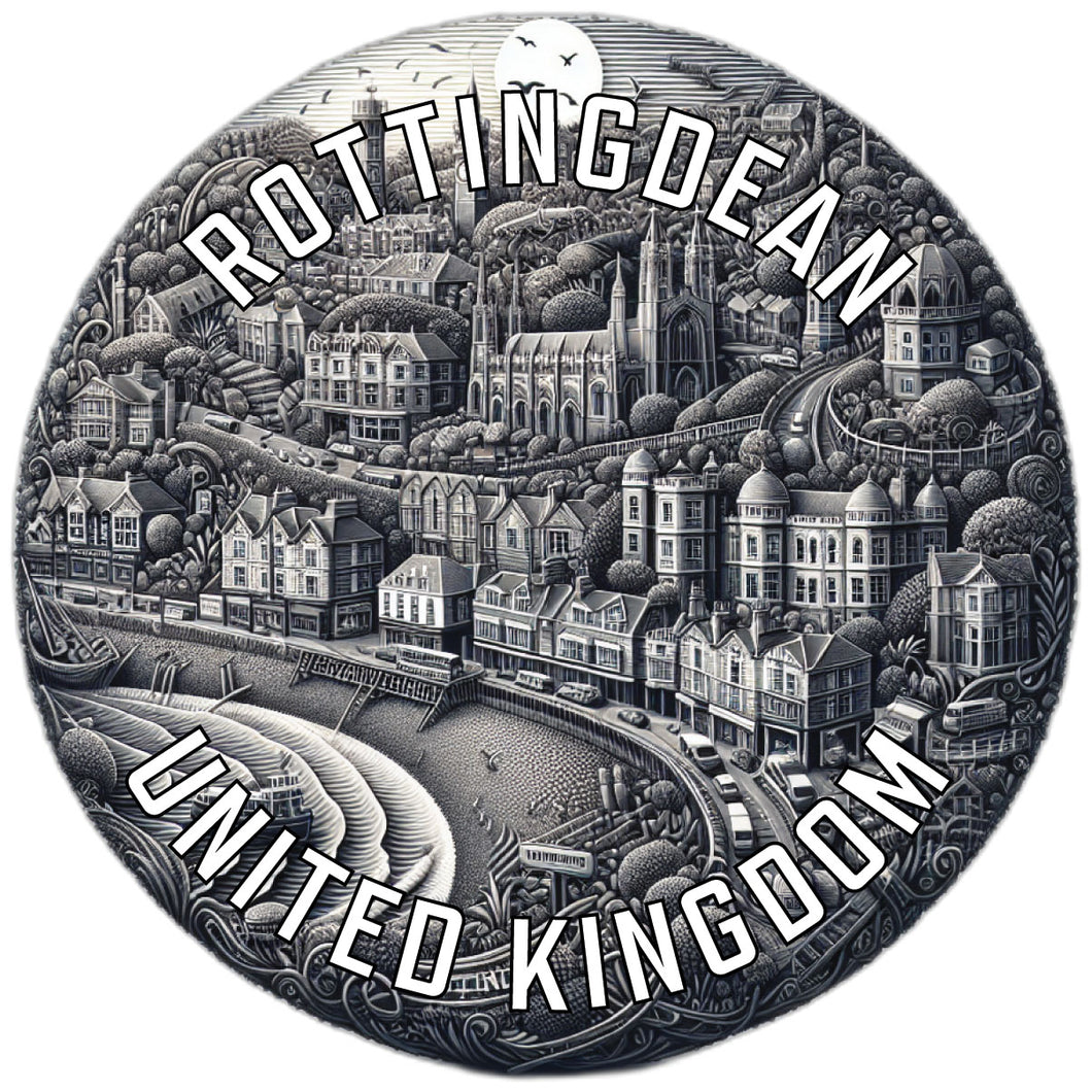 Rottingdean United Kingdom Souvenir Die Cut Flat Magnet 2-Inch
