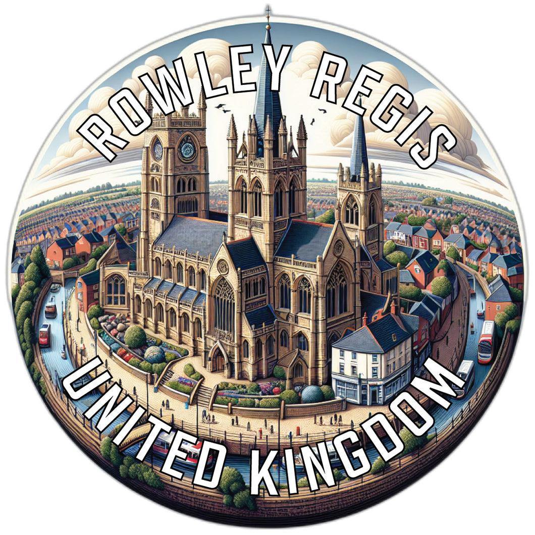 Rowley Regis United Kingdom Souvenir Die Cut Flat Magnet 2-Inch