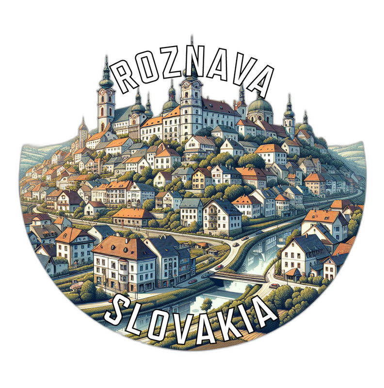 Roznava Slovakia Souvenir Vinyl Decal Sticker 6-Inch