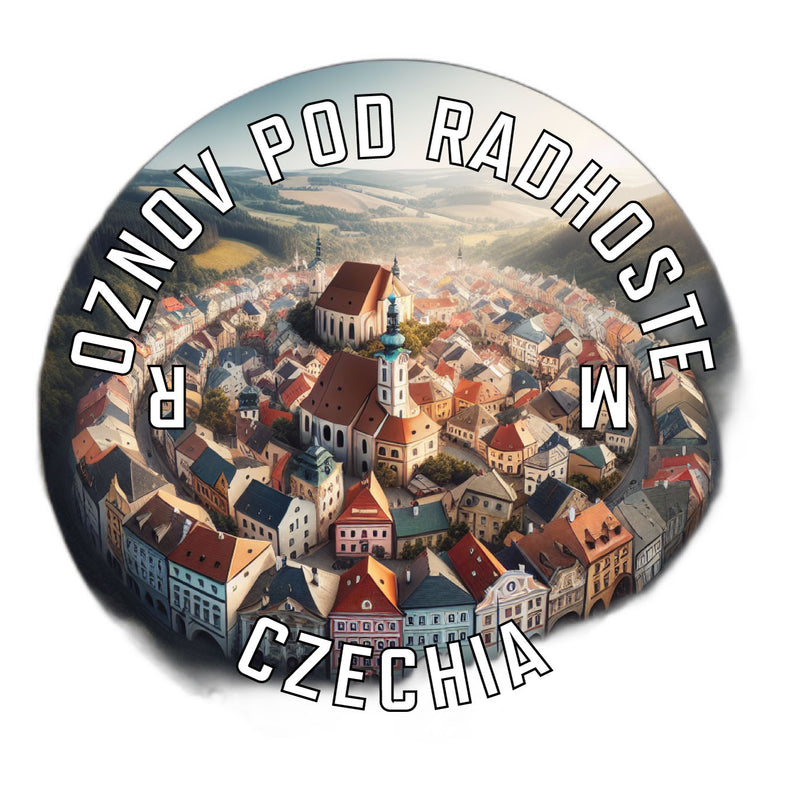 Roznov pod Radhostem Czechia Souvenir Die Cut Flat Magnet 6-Inch