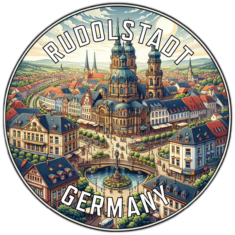 Rudolstadt Germany Souvenir Vinyl Decal Sticker 2-Inch
