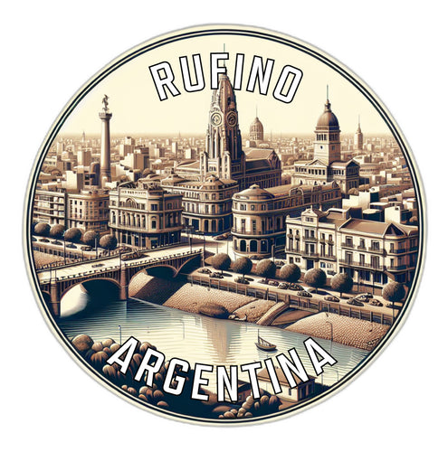 Rufino Argentina Souvenir Die Cut Flat Magnet 2-Inch