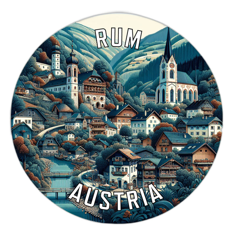 Rum Austria Souvenir Vinyl Decal Sticker 6-Inch