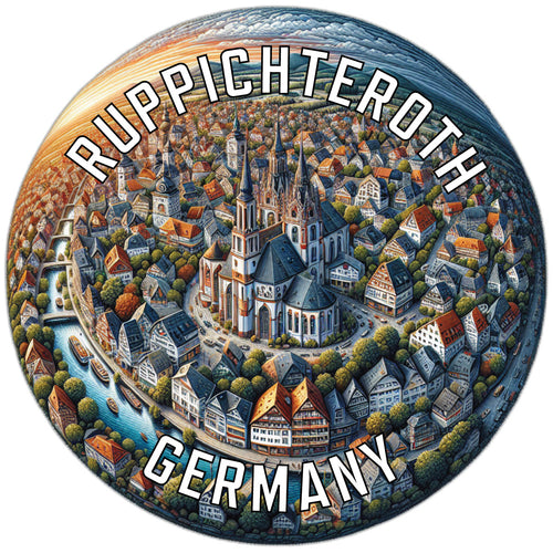 Ruppichteroth Germany Souvenir Die Cut Flat Magnet 2-Inch