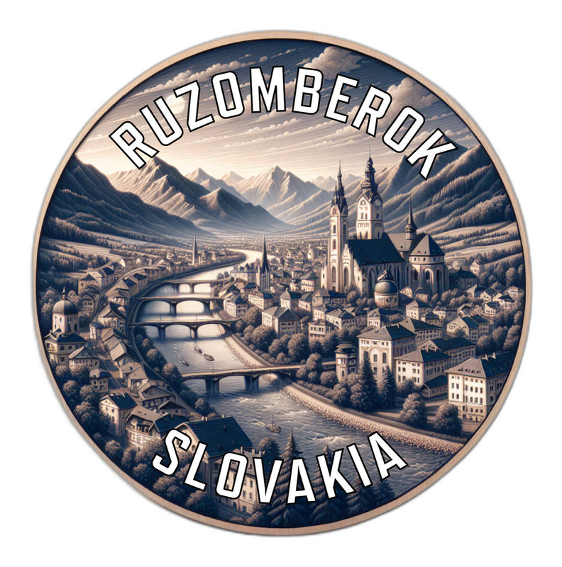 Ruzomberok Slovakia Souvenir Die Cut Flat Magnet 2-Inch