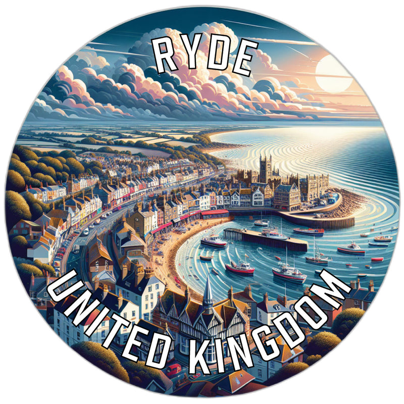 Ryde United Kingdom Souvenir Die Cut Flat Magnet 6-Inch
