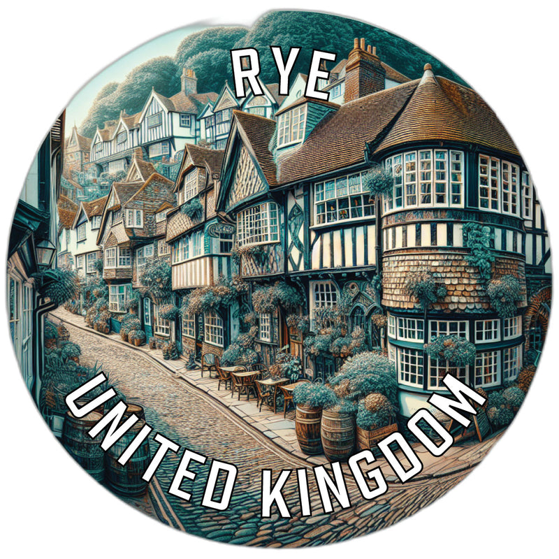 Rye United Kingdom Souvenir Die Cut Flat Magnet 6-Inch