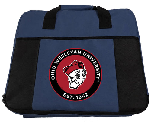 Ohio Wesleyan University Seat Cushion Officially Licensed Collegiate Product Navy