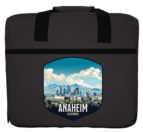 Anaheim California Design A Souvenir Destination Seat Cushion black black