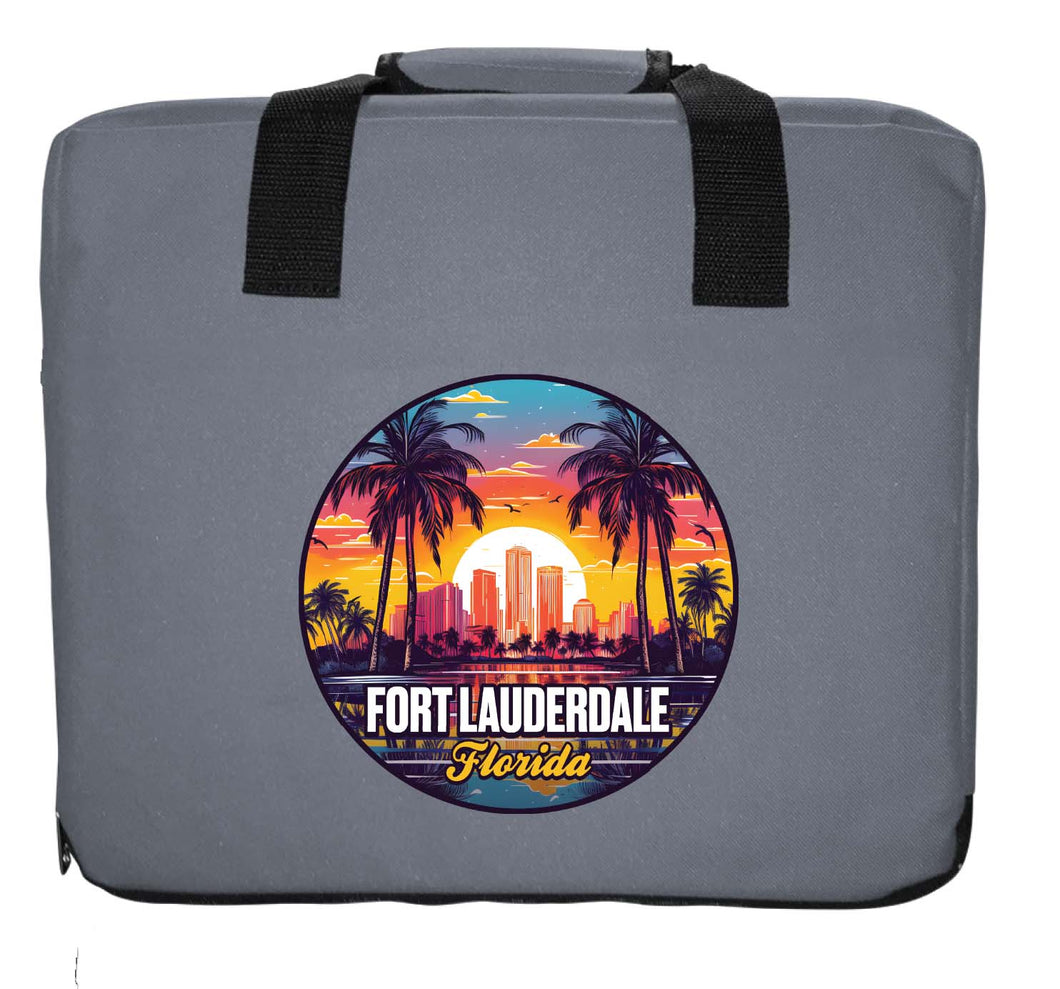 Fort Lauderdale Florida Design B Souvenir Destination Seat Cushion