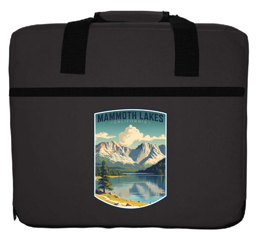 Mammoth Lakes California Design C Souvenir Destination Seat Cushion black black