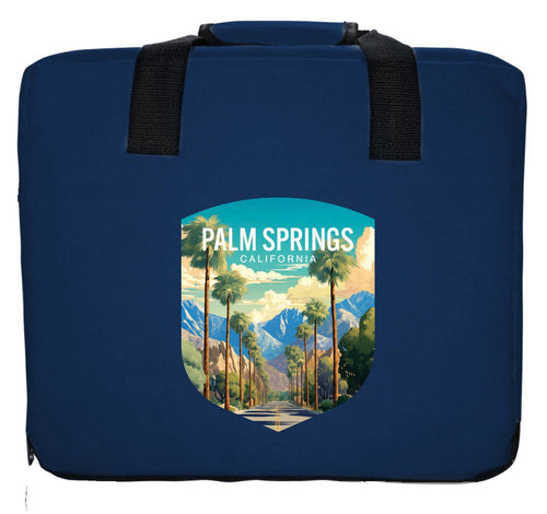 Palm Springs California Design A Souvenir Destination Seat Cushion Navy Navy