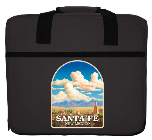 Santa Fe New Mexico Design A Souvenir Destination Seat Cushion black black