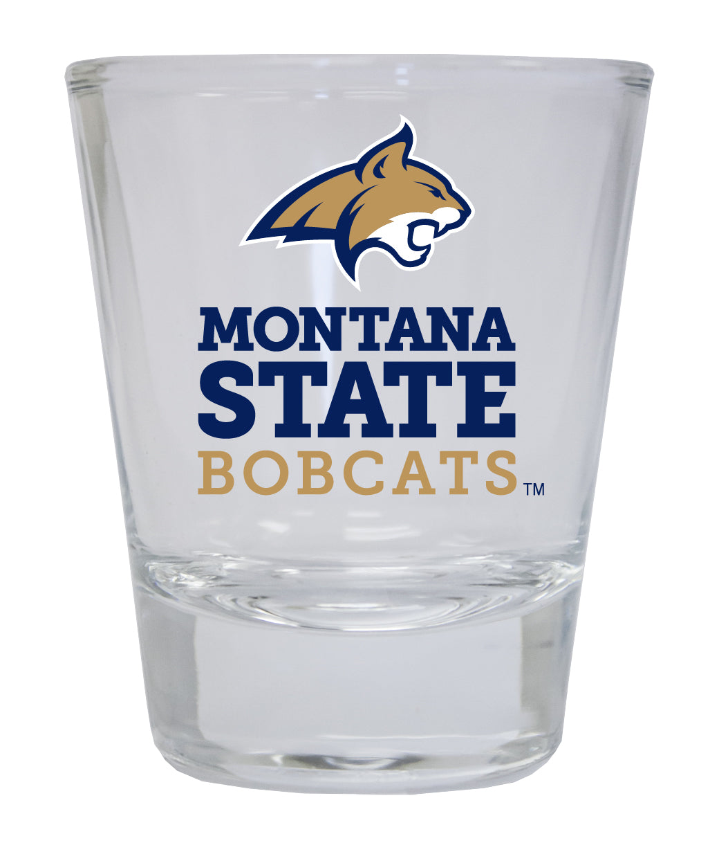 Montana State Bobcats NCAA Legacy Edition 2oz Round Base Shot Glass Clear