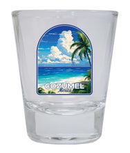 Load image into Gallery viewer, Cozumel Mexico Design C Souvenir 2 Ounce Shot Glass Round
