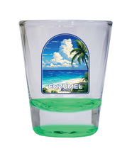 Load image into Gallery viewer, Cozumel Mexico Design C Souvenir 2 Ounce Shot Glass Round
