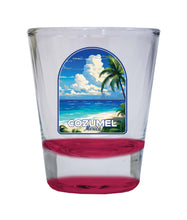 Load image into Gallery viewer, Cozumel Mexico Design C Souvenir 2 Ounce Shot Glass Round
